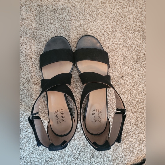 Naturalizer Black Suede Sandals - Picture 4 of 7